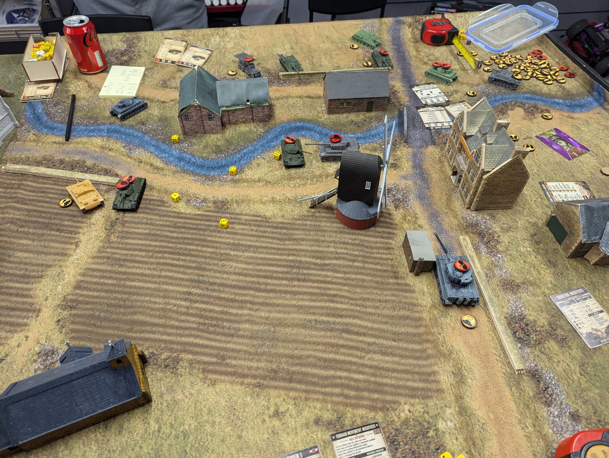 A full play-test table
